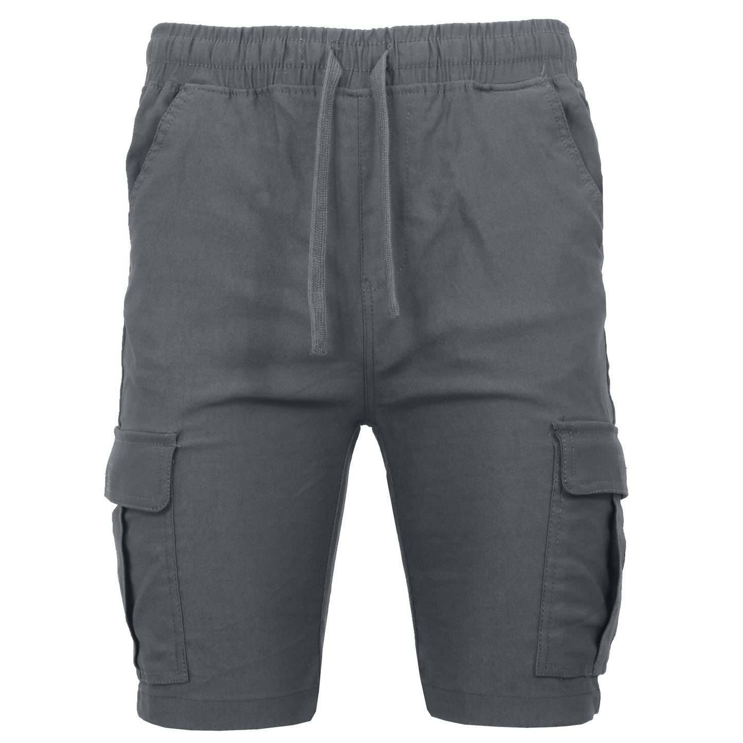 Men’s Flex Cargo Shorts with Elastic Waistband and Drawstring – Comfortable Fit with 6 Pockets and Stretch Fabric (S-2XL)
