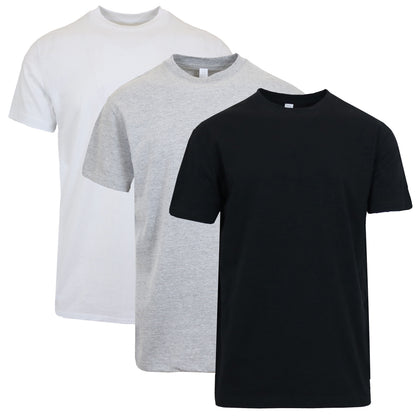 Men's Short Sleeve Crew Neck Cotton Teen (Sizes, M - 3XL)