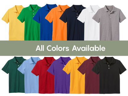 5-Pack Boys' Classic School Uniform Polo Shirt – Breathable, Soft Cotton Blend, Tagless & Fade-Resistant (4-20)