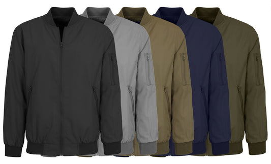 Men's Lightweight Zip-up Bomber Jacket (S-3XL)