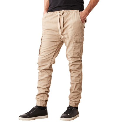 Men's Cotton Flex Stretch Cargo Jogger Pants (Sizes: S-2XL)